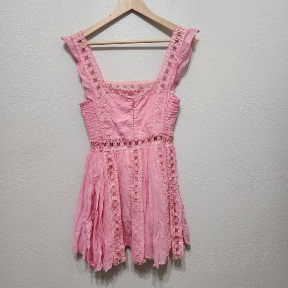 Free People Verona Pink Boho Dress Size XS - Picture 2 of 13